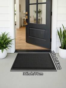 DAJIANG 1 pieza Felpudo de goma PVC grueso con malla elástica, antideslizante y resistente al agua, apto para uso interior y exterior, fácil de limpiar (solo lavar a mano), aplicable para espacios domésticos y comerciales, disponible en varios tamaños, se puede usar como decoración de entrada, baño, cocina, también adecuado como alfombra de cocina - Multicolor - Ver 4
