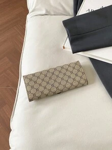 復古設計女款錢包，優雅晚宴包，適合節日禮物 - 灰色 - 查看 7