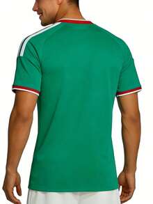 Men's Football Shirt, Didier Drogba Ivory Coast Cartoon - Green - View 2