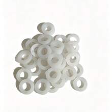 [50pcs Leak-Proof Silicone Gaskets]10/20/30/40/50pcs White Silicone Sealing Leak-Proof Gaskets For Household Pipe Fittings, Suitable For 1/2 Inch Pipe Sealing Silicone Rings, Hot And Cold Silicone Rings, Drainage Connection Explosion-Proof Heat-Resistant Leak-Proof Silicone Gaskets - A - View 10