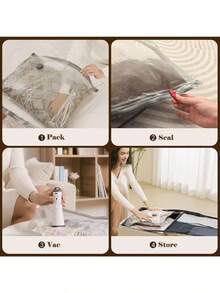 Wireless Electric Pump 15 Pack Vacuum Compression Storage Bags, Save 80% Space Moisture-Proof Airtight Organizer, Household Travel Essentials For Clothes Quilts Closet Luggage - View 5