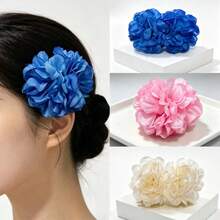 1/6 Pcs Women's Hawaiian Style Fashion Decorative Hair Simulation Peony Flower Hair Clip For Daily Use, Ideal Gift For Girls - Multicolor - View 2