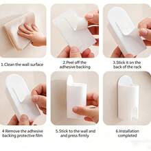 1/2/4Pcs Self-Adhesive Electric Toothbrush Holder, Wall-Mounted Bathroom Storage Rack, No Drill Multi-Purpose Organizer For Toothbrushes, Combs & Toothpaste, Easy Installation, Home Bathroom Decor - Multicolor - View 11