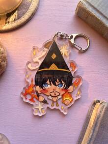 1pc/6pcs Witch Hat Atelier Anime Keyring Packs, Decoration Acrylic Key Chains For Back To School, Fans Gift, Anniversary,Daily Use - Multicolor - View 8