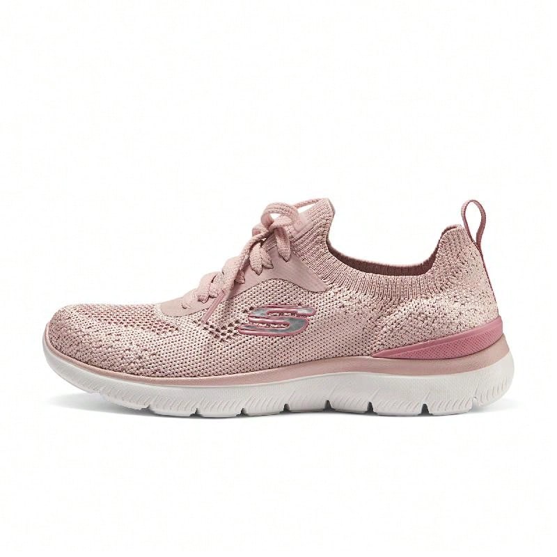 Skechers 女士休闲鞋,女士套脚运动休闲鞋,轻便舒适的运动鞋 150122-ROS - 玫瑰紅 - 查看 1