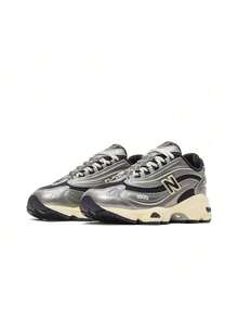 New Balance NB 1000 Y2K 千禧風 裸眼3D 舒適復古 低筒 休閒跑步鞋 男女同款 銀黑 - 銀色 - 查看 3