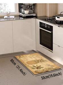 1pc Rubber Kitchen Mat, French Country Vintage Kitchen Decor Design Floor Mat, Suitable For Sink Area, Standing, Kitchen Decoration - Multicolor - View 14