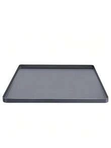 Silicone Mat With Raised Edges, Suitable For Mini Fridge, Leak-Proof Pad, Prevents Water Leakage And Floor Damage; Leak-Proof Pad Suitable For Mini Fridge, Standard Refrigerator And Freezer Bottom - 1pc Gray - View 2