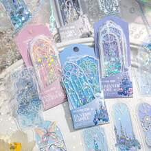 10pcs Gothic Castle Transparent PVC Bookmarks, Ideal For Book Lovers - 10 Photos - View 13