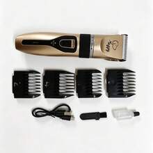 Dog Clippers Grooming Kit For Dogs Cats Pets | Low Noise, Rechargeable Cordless, Long Battery Life, Simple For Beginners, 4 Guide Combs, Removable & Rinsable Blade - Multicolor - View 7