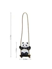 1 pieza Colgante de decoración de coche de panda de PVC, adorno colgante creativo para el espejo retrovisor, decoración personalizada del interior del coche - Columpio Panda - Ver 10