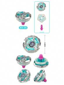 1 pieza Nuevo Lanzamiento Serie X Defensiva Multi-Estilo Peonza de Aleación de Batalla Juguete Fidget (Requiere Ensamblaje Propio) - Multicolor - Ver 25