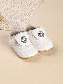 1 Pair Infant Toddler Soft Sole Lightweight Casual Versatile Indoor Outdoor Walking Sports Shoes, Suitable For Spring And Autumn - White - View 3