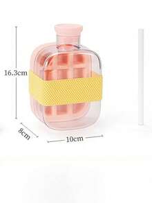 2-In-1 Ice Water Bottle 27oz And 17oz Leak-Proof Reusable Ice Water Bottle With Straw, Freezable, Portable Ice Maker, Zero-Contact Press-Type Ice Mold, Suitable For Home, Outdoor, Office And More - Multicolor - View 9