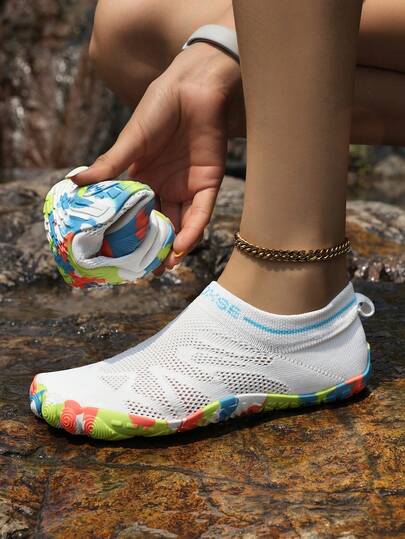 HDOXSE Women's Outdoor Water Shoes, Quick-Dry Beach Shoes, Non-Slip Wading Shoes For Foraging, Swimming And Fishing, Lightweight Breathable Shoes