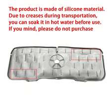 1pc Thick Silicone Faucet Splash Guard, Sink Splash Mat - Durable Thick Design, Suitable For Kitchen And Bathroom Sinks, Silicone Soap Dish With Drain Hole - Anti-Splash, Fit For Kitchen And Bathroom Sink Countertops, Home Decor, Kitchen Accessories - Multicolor - View 8