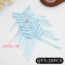 10/20/50pcs Double-Sided Silver Edge Ribbon Bows, Suitable For Flower Gift Wrapping, Baking Cake & Cookie Packaging, DIY Accessories Ribbon Bows, Handmade Sewing Satin Ribbon Accessories, Craft Decoration Satin Ribbon - A - View 44