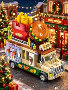 Bộ lắp ráp xe đồ chơi cho người lớn, xe mô hình khối lắp ghép cao cấp hình Hamburger/Bánh kem/Trái cây/Món tráng miệng/Cà phê, trò chơi giải tỏa căng thẳng và lo âu, phù hợp cho cặp đôi tương tác giải đố, giúp giảm bớt sự cáu kỉnh và áp lực - Nhiều màu - Xem 2