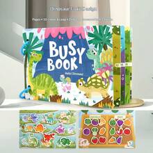Quiet Book For Babies, Reusable Tear-And-Stick Sticker Book, Early Education Magic Sticker Book, Kindergarten Enlightenment Educational Toy, Cartoon Quiet Sticker Book, Children's Educational Toy, Handmade Material Kit, Reusable Busy Book - Multicolor - View 14