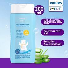 Philips Avent Philips 新安宜兒童純淨保濕洗面乳 洗髮沐浴露 1瓶 200ml 三重植物萃取配方 溫和弱酸 親膚易沖洗 3合1洗浴乳 適兒童日常護理 - 新版淨潤潔面洗髮精乳200ml - 查看 8