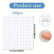 100PCS Round Double Sided Adhesive Tape Dots Strong Acrylic Stickers DIY Scrapbooking Craft Production Fixing Pads - Transparent - View 11