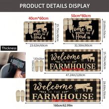 1pc, Home Decor, Cow Print Pattern, Linen Kitchen Rug, Kitchen Mat, Floor Mat, Bathroom Mat, Door Mat, 3D Printed Rectangular, Suitable For Living Room, Bedroom, Hallway, Bathroom, Laundry Room - Polyester Rug, Suitable For Indoor And Outdoor Home Decor - Multicolor - View 11