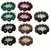 100Pcs Buffing Wheel Abrasive Polishing Deburring Wheels Metal Polishing Kit Rotary Tool Accessories For Metal Polishing, Rusting Cleaning, Paint Removal, And Other Fine Detail Work - Multcolour - View 2