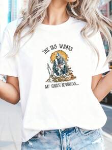 The IRS Wants My Mission Rewards - Funny Wizard T-Shirt - White 6 - View 1