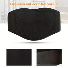 Self-Heating Adjustable Neck Support Band, Comfortable Cervical Spine Support, Portable Design, Polyester Fiber Filled Neck And Cervical Pillow - Black - View 4