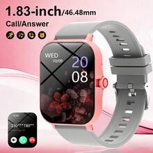 Reloj inteligente unisex, notificación de mensajes, reproducción de música, contestar llamadas - Multicolor - Ver 17