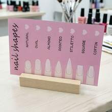 Acrylic Nail Art Finger-Shaped Pink Display Stand, Nail Tip Showcase & Storage Rack, Nail Salon Sign Decor - Multicolor - View 3