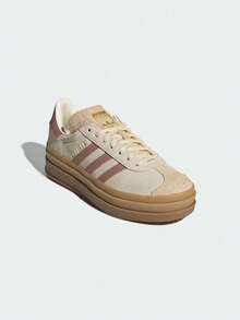 Adidas Originals GAZELLE BOLD 經典厚底運動鞋 男女款 JS3893 - 棕色 - 查看 5