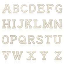 Pink Glue-Backed Pearl Rhinestone 26 Letter Stickers, A-Z Self-Adhesive Letters For Clothing Decoration, Bag Modification, Children's Shoes Embellishment, Gift Box Decoration, Scrapbook DIY, Soft Pink 3D Texture, Versatile For Sticking, Repairing, Outfit Styling And Home Decor - Multicolor - View 7