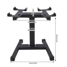 Adjustable Dumbbell Rack And Stand. Perfect Home-Gym Dumbell Rack For At-Home Workouts., Convenient And Prevents Accidents. - Black - View 10