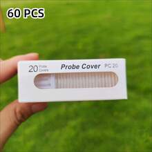 20pcs/60pcs/100pcs/200pcs Universal Compatible Ear Thermometer Covers, Disposable Independent Use, Prevent Cross Contamination. Fits Probe Securely Without Falling Off, Ensures Accurate Temperature Measurement. Blocks Earwax And Dirt, Protects Temperature Sensor. Easy To Install And Remove, Quick And Effortless Replacement - A - View 10