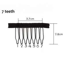 20 Pcs/Lot Lace Wig Clips Steel 7 Teeth 5 Colors Polyester Durable Cloth Wig Combs For Hairpiece Caps Wig Accessories Tools - 7 Teeth Lace Wig Clips - View 4