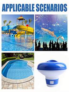 Automatic Floating Pill Dispenser For Swimming Pool - Automatic Pool Chemical Dispenser, Made Of Durable Plastic, Easy For Pool Maintenance, Featuring An Integrated Floating Design. When The Tank Is Full, It Floats On The Pool Surface, Enhancing The Overall Aesthetics Of The Pool. (Cleaning Tablets Not Included) - Multicolor - View 8