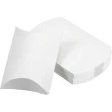 50個純色枕頭盒，牛皮紙禮品包裝盒，適用於婚禮、新娘派對、週年紀念、生日、節日派對禮品裝飾 - 查看 9