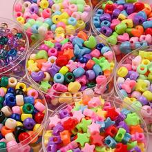 100/1000pcs Acrylic Large Hole Handmade Beads, Multiple Shapes (Star, Heart, Butterfly), Suitable For DIY Jewelry Making, Home Decor, Handmade Style Products - Random Style - View 6