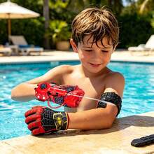 Super Cool Spider Mini Wrist Water Gun, Hidden Press Water Spray Gun, Portable Wearable Water Sprayer, Summer Beach Pool Outdoor Water Fight Toy, Birthday Party Gift For Boys And Girls - WC10-15 - View 2