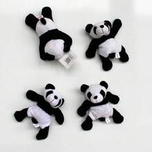 Cute Panda Plush Fridge Magnet Cartoon Animal Doll Home Decor - 8 - View 10