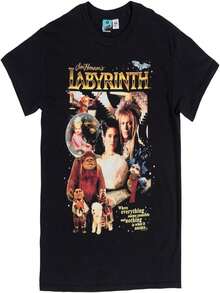 TruffleShuffle Retro Laberinto - playera negra - Negro - Ver 1