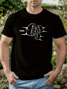 verano Cuello redondo playeras de hombre gym Ocio vacaciones  alta calidad camisas para hombre Estampados de moda  sudadera para  festival  conjuntos de hombre regalos para hombre - Negro - Ver 1
