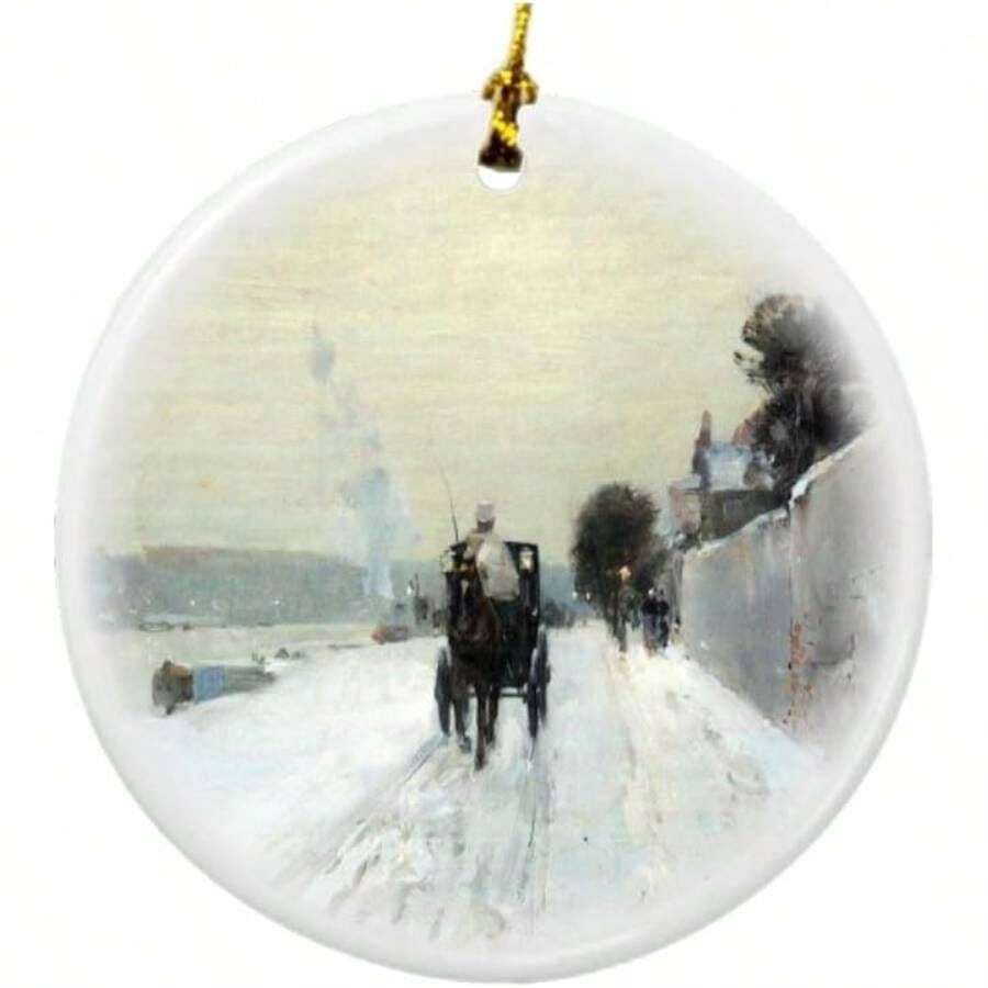 Decorative Hanging Ornaments - Gold - View 1