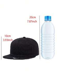 1pc Adjustable Solid Color Baseball Cap For Men, Buckle Design, Suitable For Baseball, Basketball And Other Sports, Unisex; Both Hip-Hop Sports Hat And Adjustable Outdoor Sun Protection Casual Hat - Black - View 5