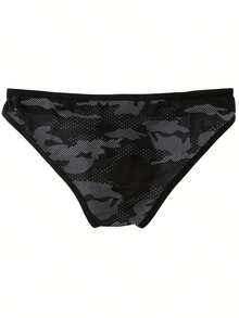 Men's Mesh Briefs - Lightweight, Breathable, And Comfortable Low-Rise Butt Lift With Stretch Fabric For Casual Wear And Comfort | Fashionable Underwear | Stretch Fabric - 黑色 - 查看 2