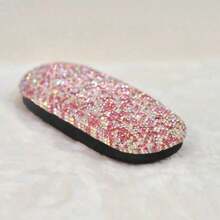 1pc Luxury Rhinestone Glasses Case, Unisex Fashionable Pressure-Resistant Minimalist Personalized Eyeglass Box, Vintage Glasses Case, Convenient For Travel And Carrying, Glasses Storage, Suitable For Fashion Glasses, Fashion Glasses, Prescription Glasses, Reading Glasses, Decorative Glasses, Etc. - View 13