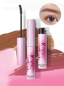 ROCK SWEET Velvet Eyebrow Gel - Waterproof, Long-Lasting, Quick-Drying, Smudge-Proof, Creates Natural Fluffy Brow Look (Perfect Gift) - Dark Brown - View 7