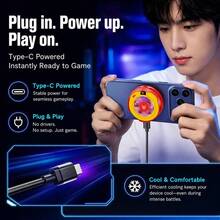 New K59 Semiconductor Phone/Tablet Cooler 15W High-Speed Cooling Magnetic RGB Efficient Heat Dissipation Suitable For Gaming Phones And Tablets - Multicolor - View 7