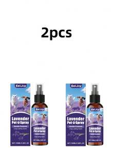 寵物薰衣草噴霧，日常維護貓床狗墊沙發清潔香氛貓狗用品，這款薰衣草護理噴霧非常適合清潔貓毛、狗墊、布沙發和其他物品。每天噴一次即可溫和清新布料表面。柔和的薰衣草香氣持久留香，能有效去除不愉快氣味 - 100ml - 查看 9